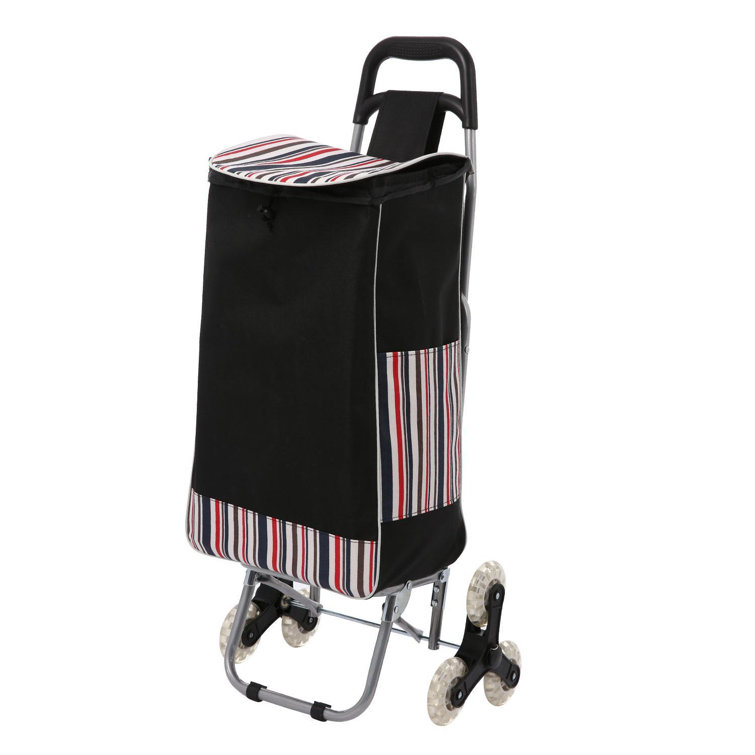 Homdox Folding Swivel Wheeled Grocery Shopping Cart Wayfair